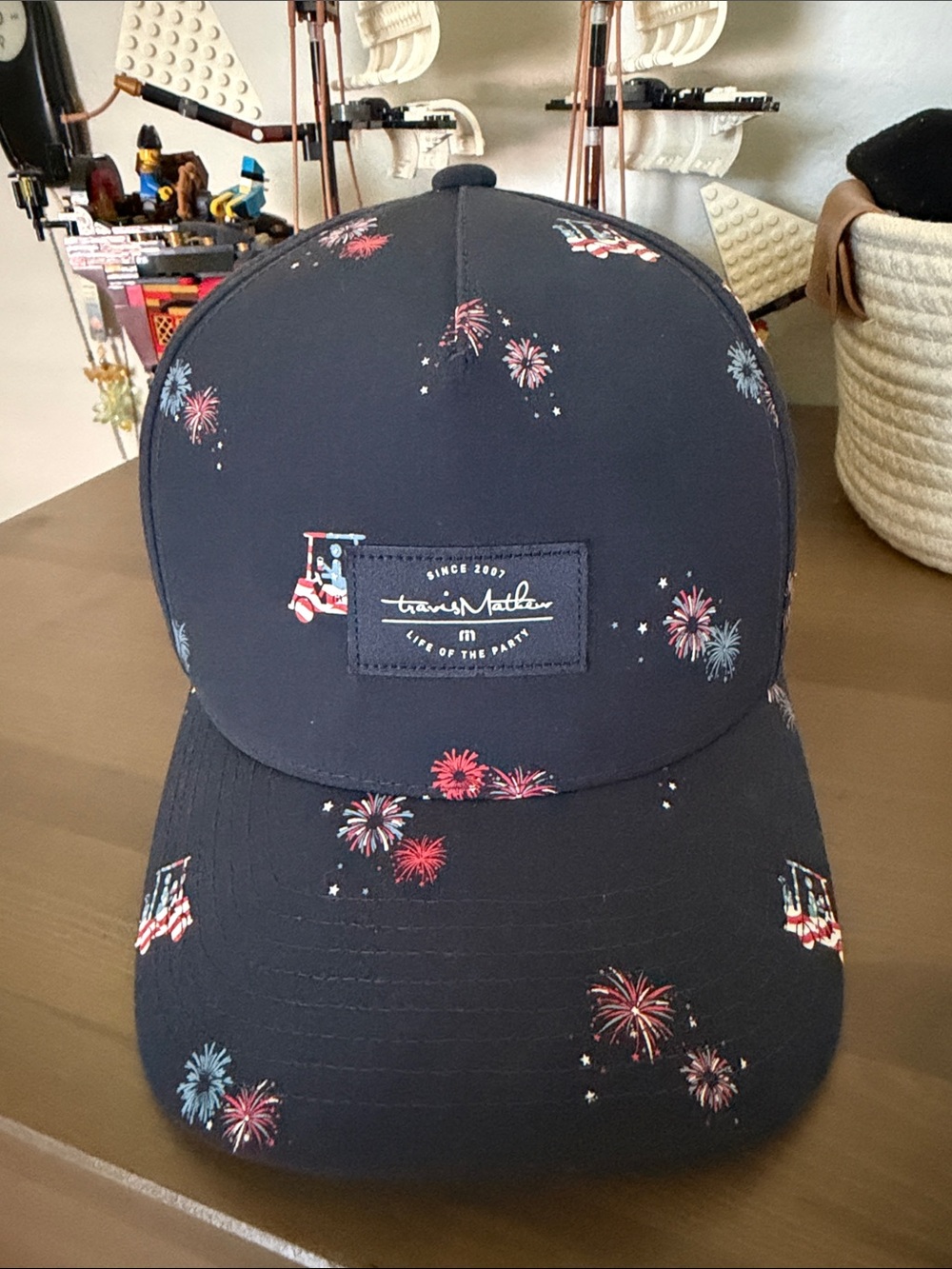 TravisMathew Navy Fireworks Golfing. Like new.